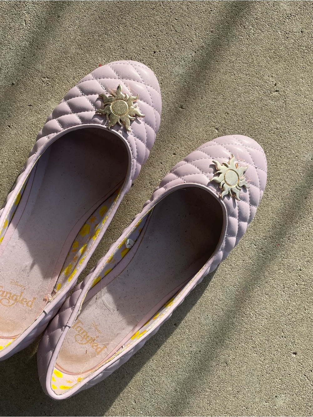 Disney Quilted Rapunzel Ballet Flats